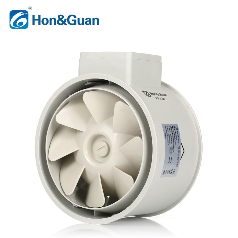 HF-150P 6 Inch 312 CFM | Hongguan Inline Duct Fan With Mixed Air Flow